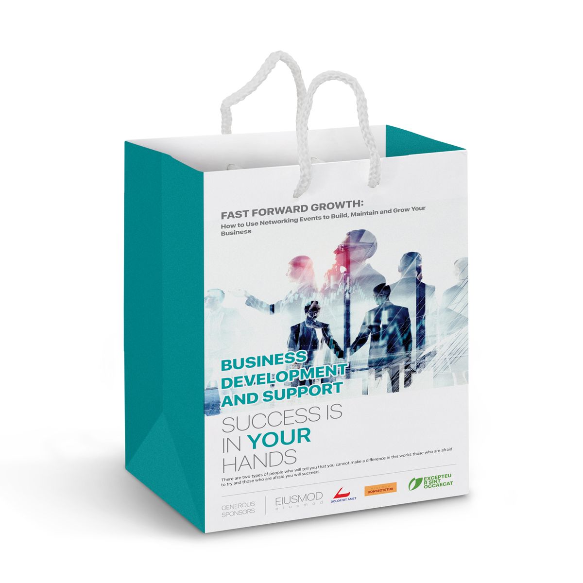 Medium Laminated Paper Carry Bag A A A œ Full Colour Modern Promotions