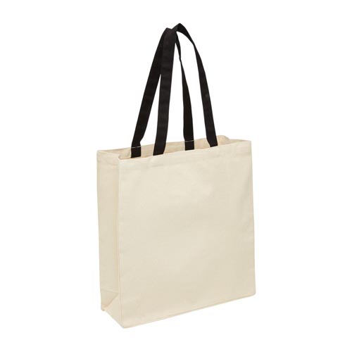 Heavy Duty Canvas Tote with Coloured Handles - Modern Promotions